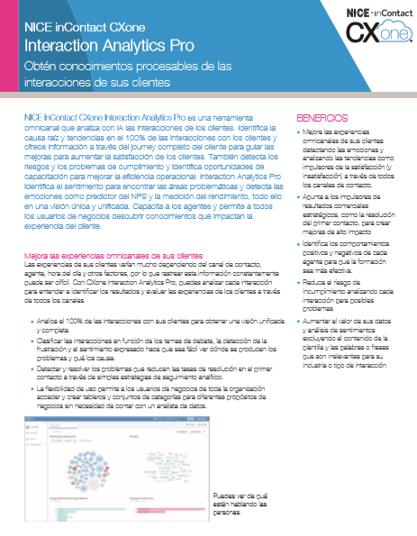 Guía Interaction Analytics